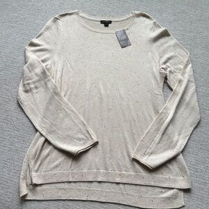 J. Jill Wearever Collection
Beige speckled Barley multi Knit Pullover NWT medium